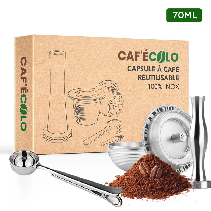 Capsule réutilisable Nespresso Vertuo Cafecolo™, 100% inox