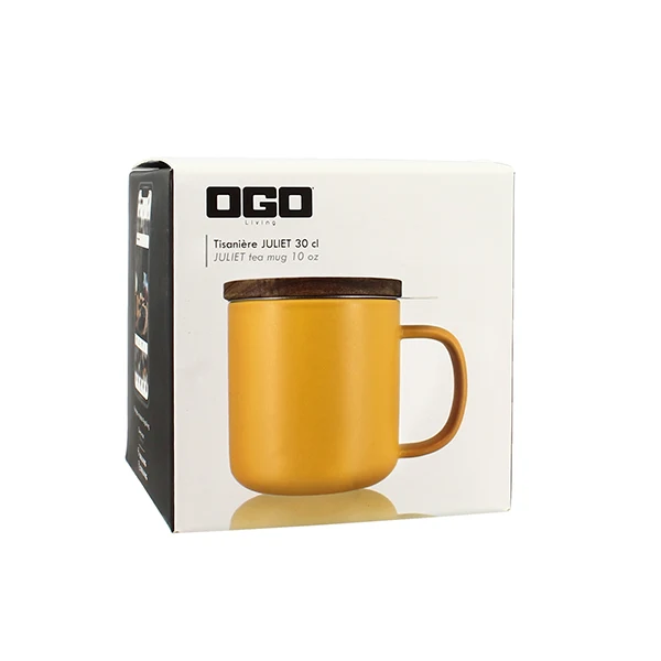 Tisanière mug Juliet en grès jaune 300 ml Ogo