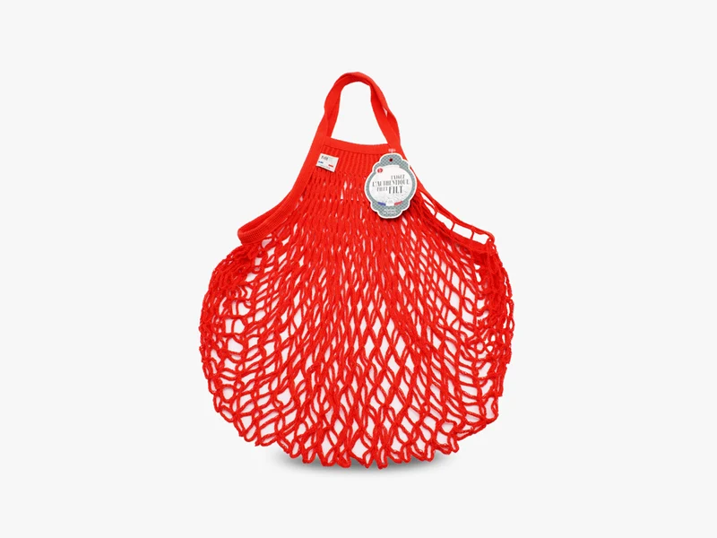 Filet "Rouge anémone" petites anses - Filt