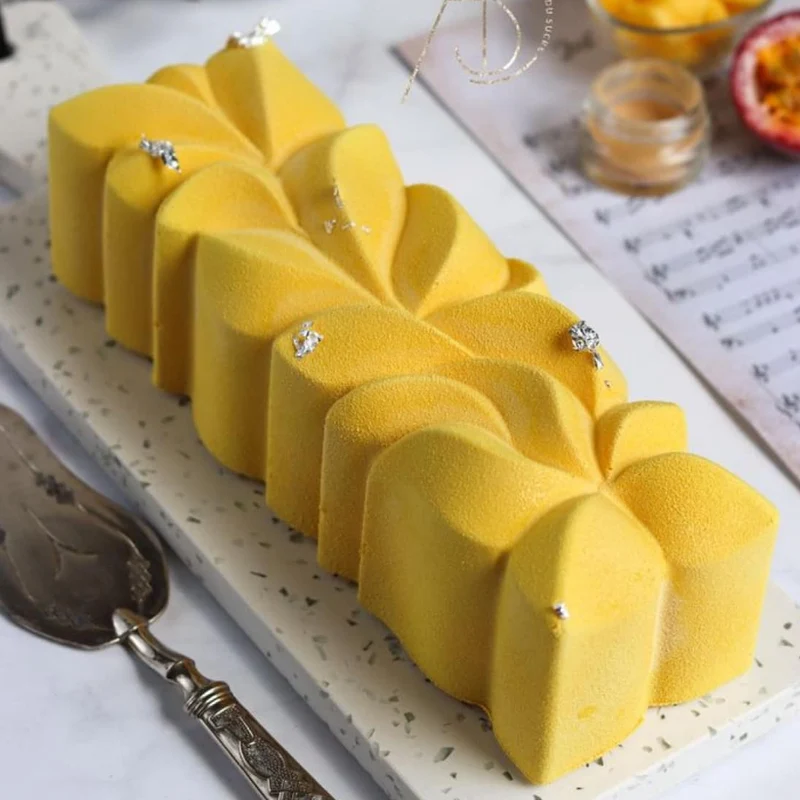 Moule Silicone Bûche Acanto | Pâtisserie & Entremet