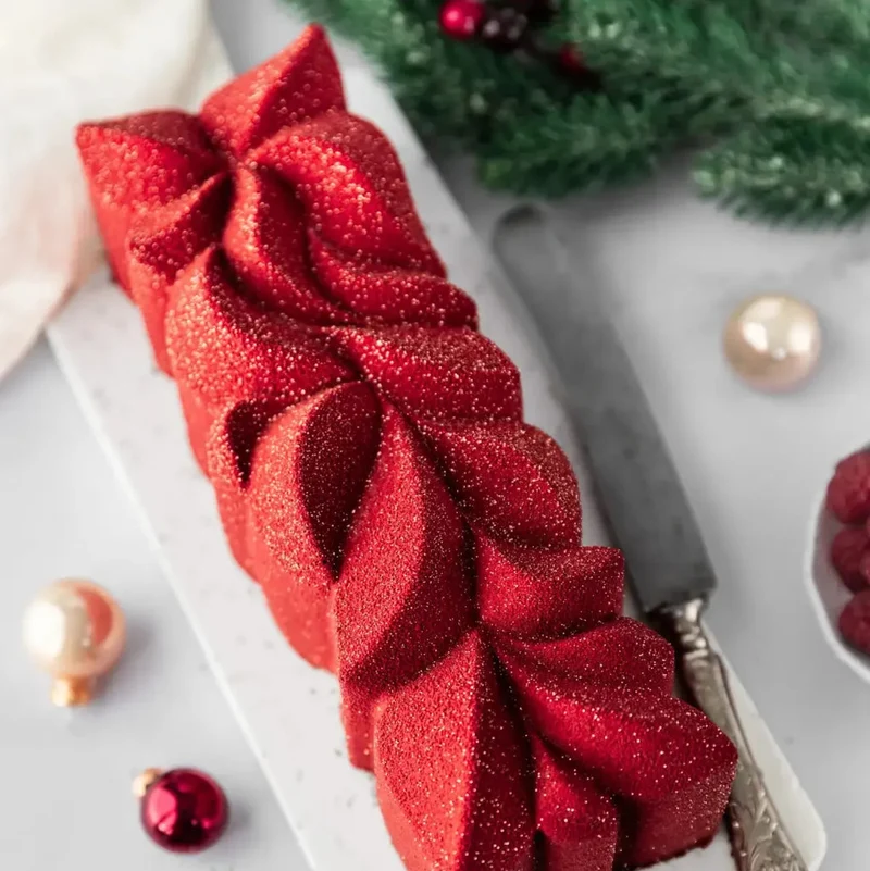Moule Silicone Bûche Acanto | Pâtisserie & Entremet