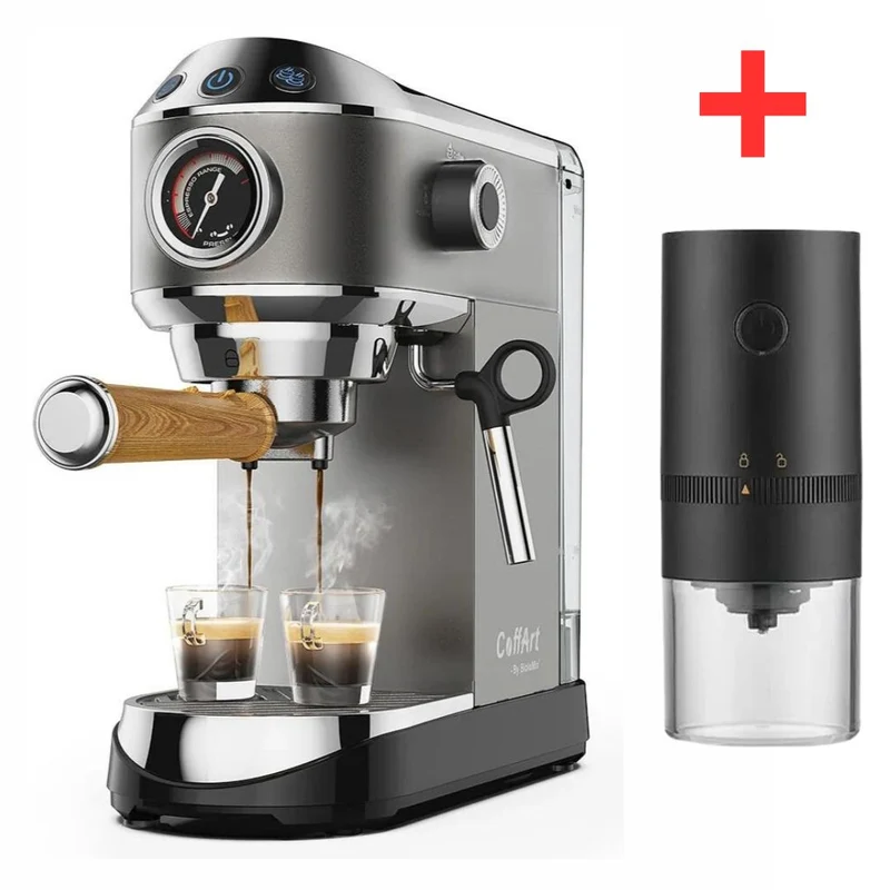 Machine Espresso + Moulin à Café