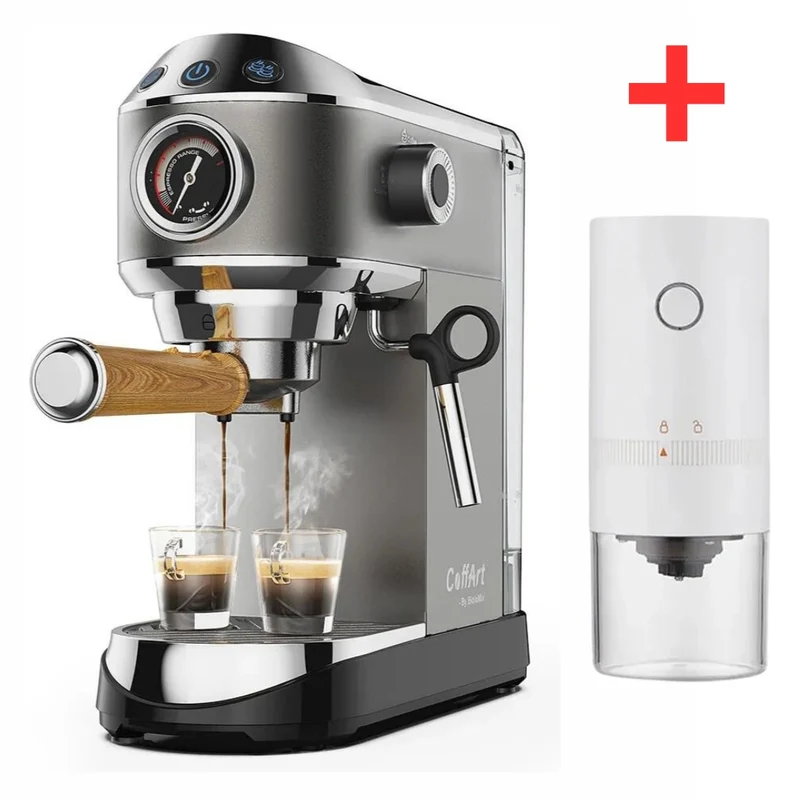 Machine Espresso + Moulin à Café