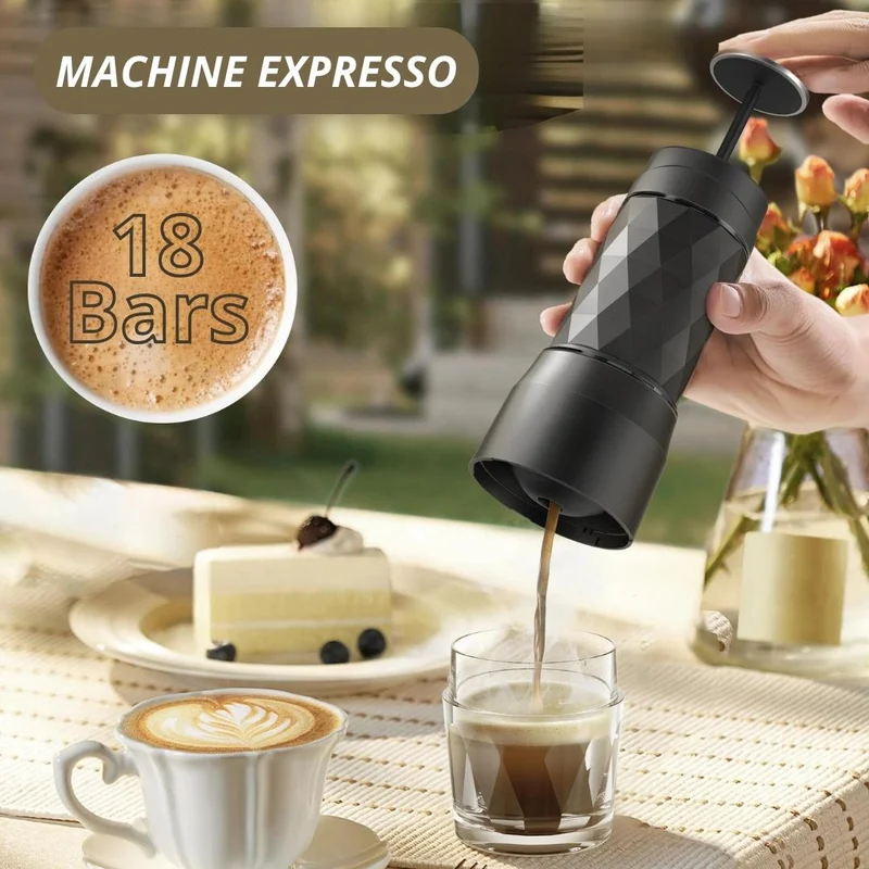 Machine Expresso Portable - Capsules + Café poudre