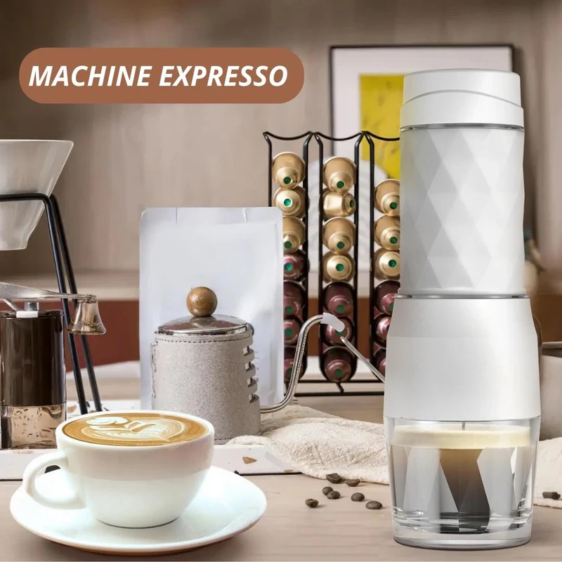 Machine Expresso Portable - Capsules + Café poudre