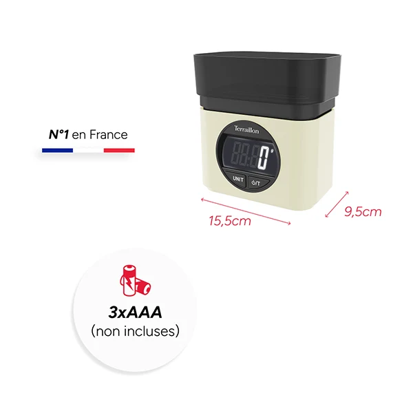 Balance électronique BA22 mythique crème 5 kg Terraillon