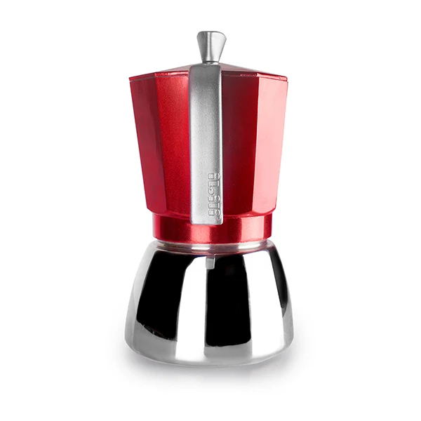 Cafetière italienne induction Elba 3 tasses rouge Ibili