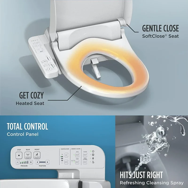TOTO Washlet A2 Electronic Toilet Seat | Heated Seat | SoftClose Lid | Elongated | 110V