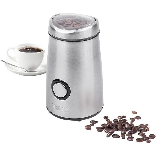 Moulin à Café électrique inox 150 W 01.242196.01.001 Princess