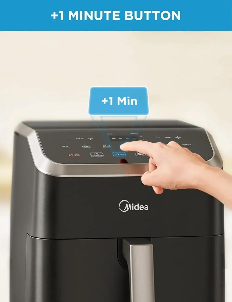 Midea MAD50109APK Air Fryer | 5.5QT | 9-in-1 | HeatXpress Technology | 1500W | 120V