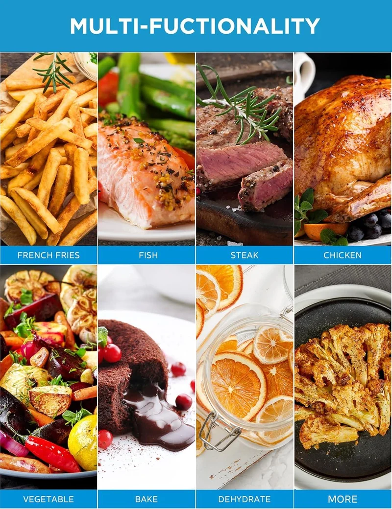 Midea MAD50109APK Air Fryer | 5.5QT | 9-in-1 | HeatXpress Technology | 1500W | 120V