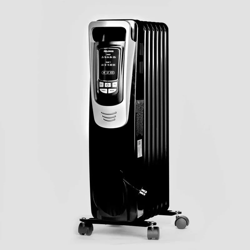 [Pelonis NY1507-14A] Electric Oil Filled Radiator Heater | 1500W | Black | Yourishop.com