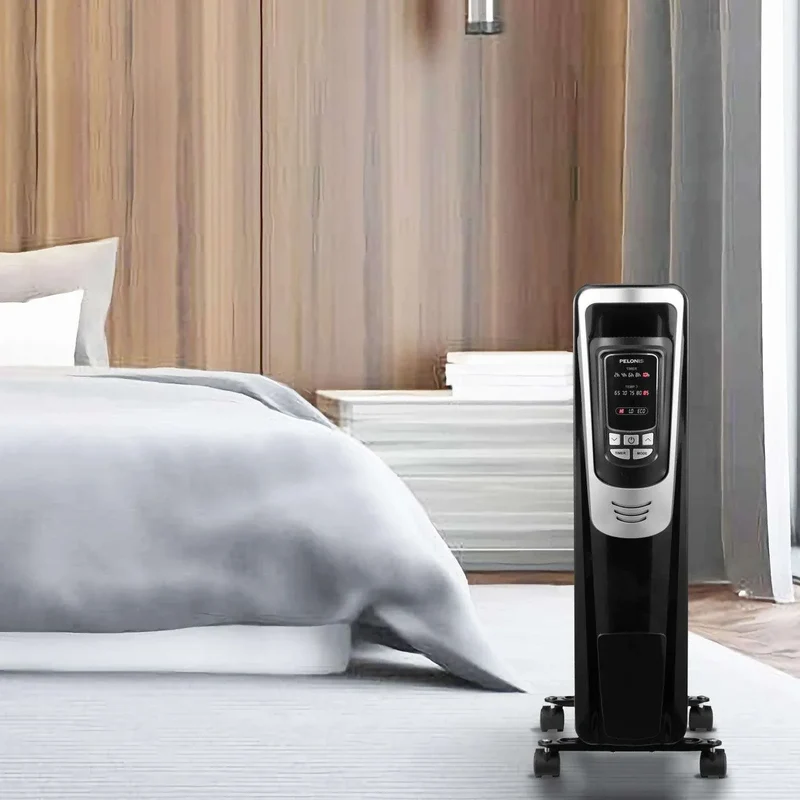 [Pelonis NY1507-14A] Electric Oil Filled Radiator Heater | 1500W | Black | Yourishop.com