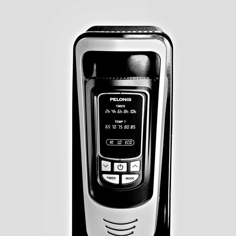 [Pelonis NY1507-14A] Electric Oil Filled Radiator Heater | 1500W | Black | Yourishop.com