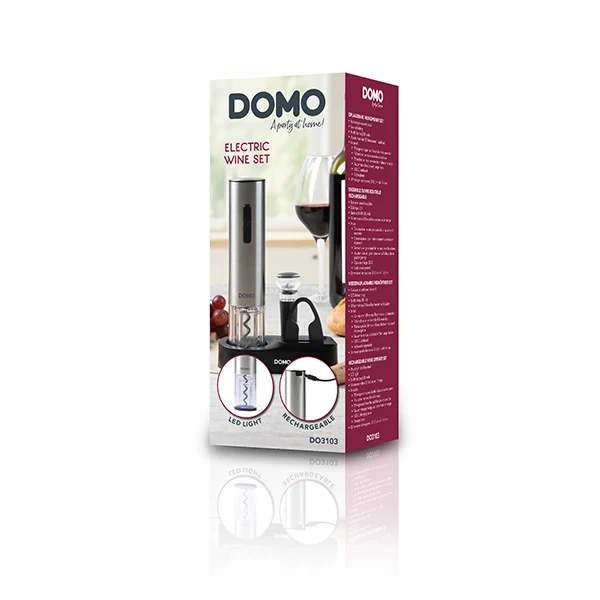Ensemble ouvre-bouteille rechargeable Domo