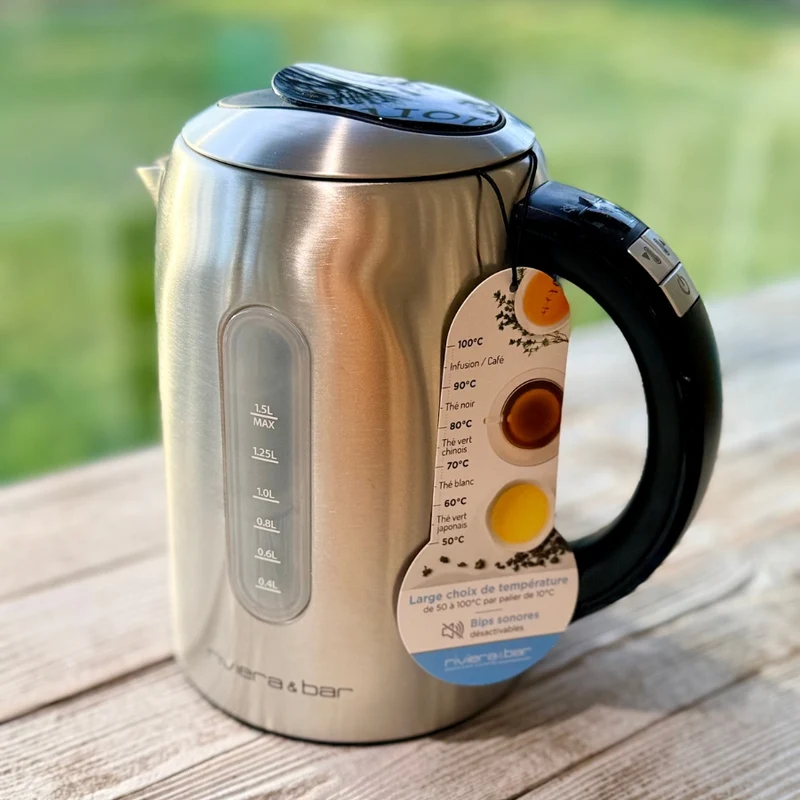 Bouilloire 1,5L thermostat réglable Louna