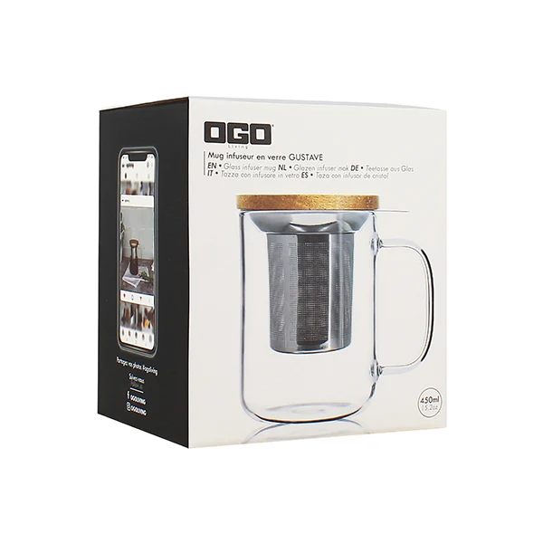 Tisanière verre Gustave 450 ml Ogo