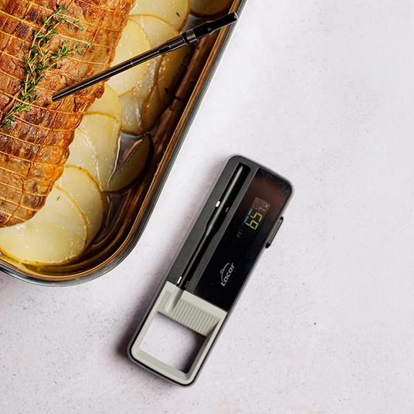Thermomètre Bluetooth avec sonde sans fil en acier inoxydable 14 cm Lacor