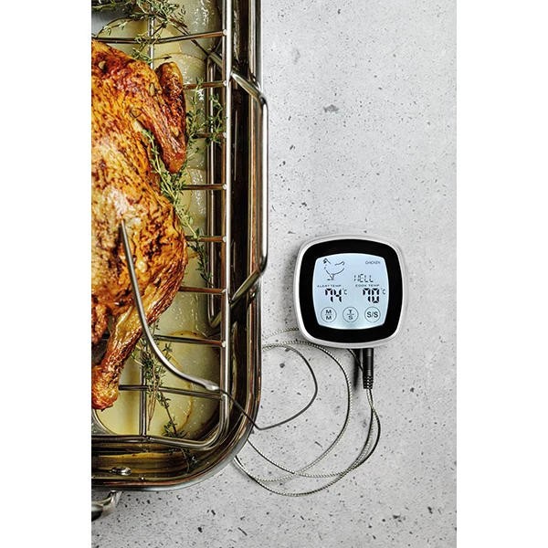 Thermomètre à viande tactile Touch avec sonde en acier inoxydable 17 cm Lacor