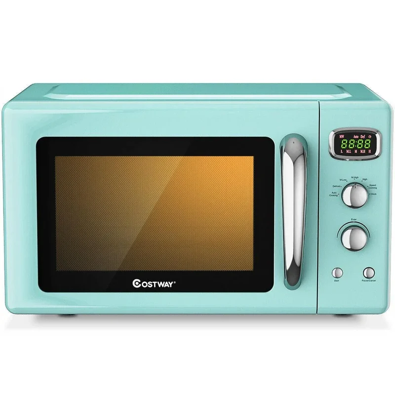Costway Microwave Oven EP24453 | 0.9 Cu.ft | Retro Countertop | Compact | Yourishop.com