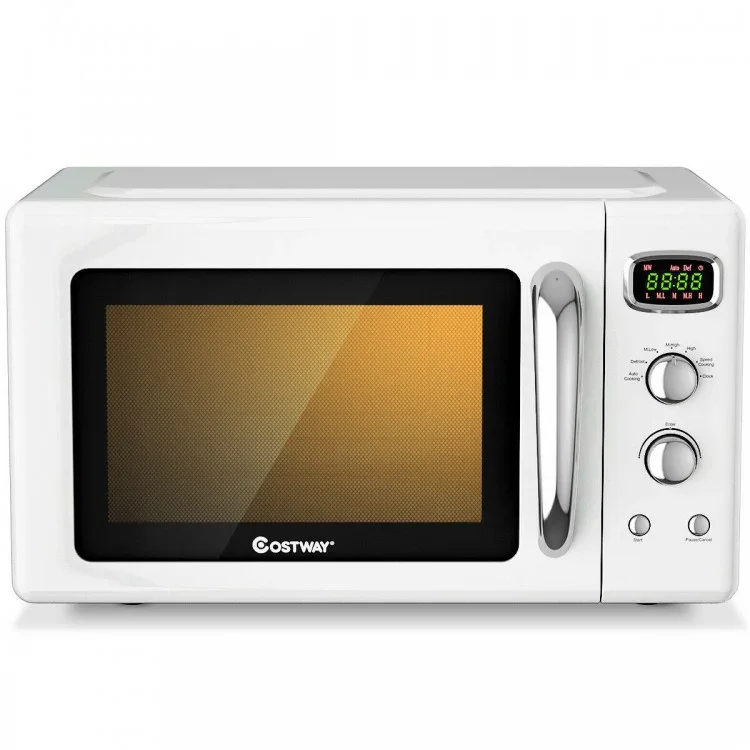 Costway Microwave Oven EP24453 | 0.9 Cu.ft | Retro Countertop | Compact | Yourishop.com