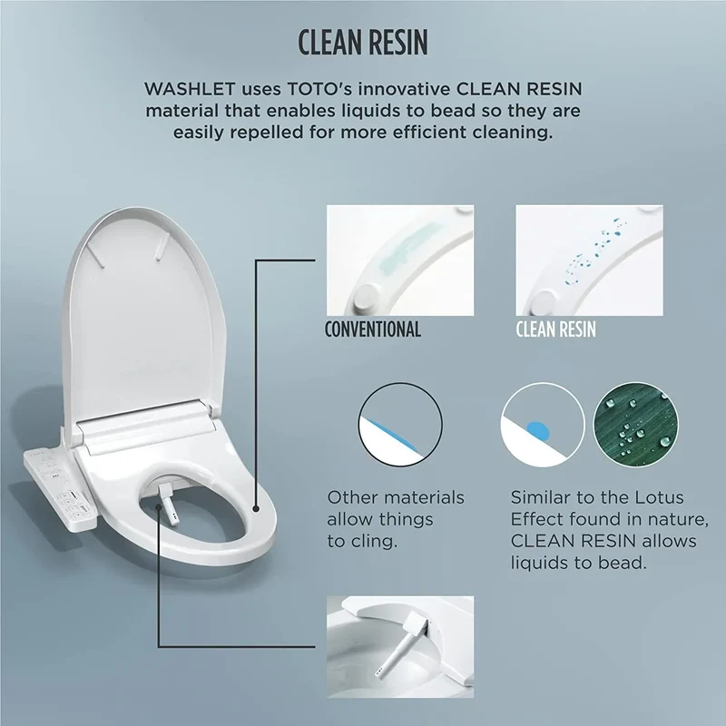TOTO WASHLET KC2,Electronic Bidet Toilet Seat with Heated Seat and SoftClose Lid