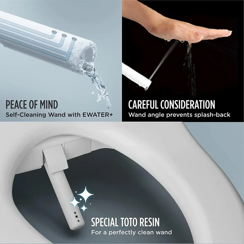 TOTO Washlet C2 Electronic Bidet Toilet Seat, PREMIST, EWATER+, Heated Seat, 110V