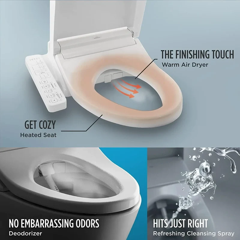 TOTO Washlet C2 Electronic Bidet Toilet Seat, PREMIST, EWATER+, Heated Seat, 110V