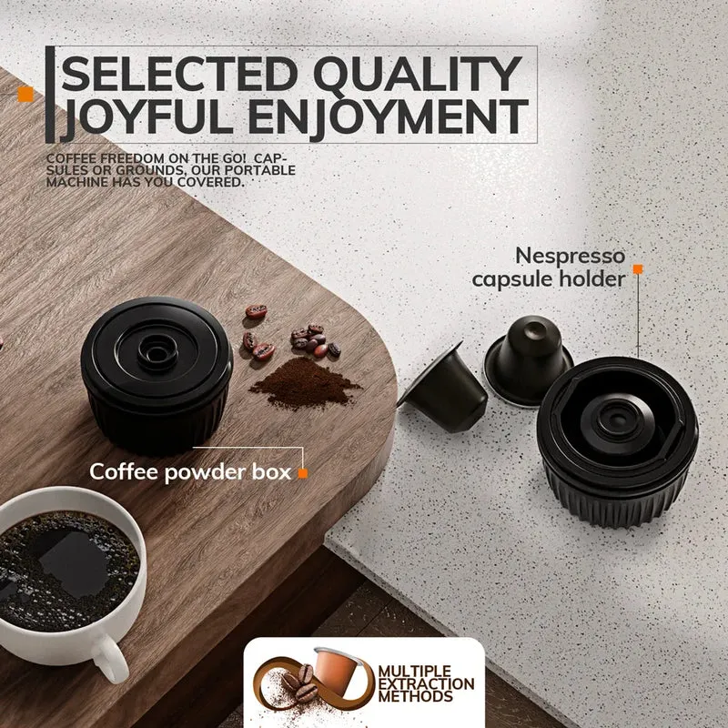 Machine Expresso Portable - Capsules + Café poudre