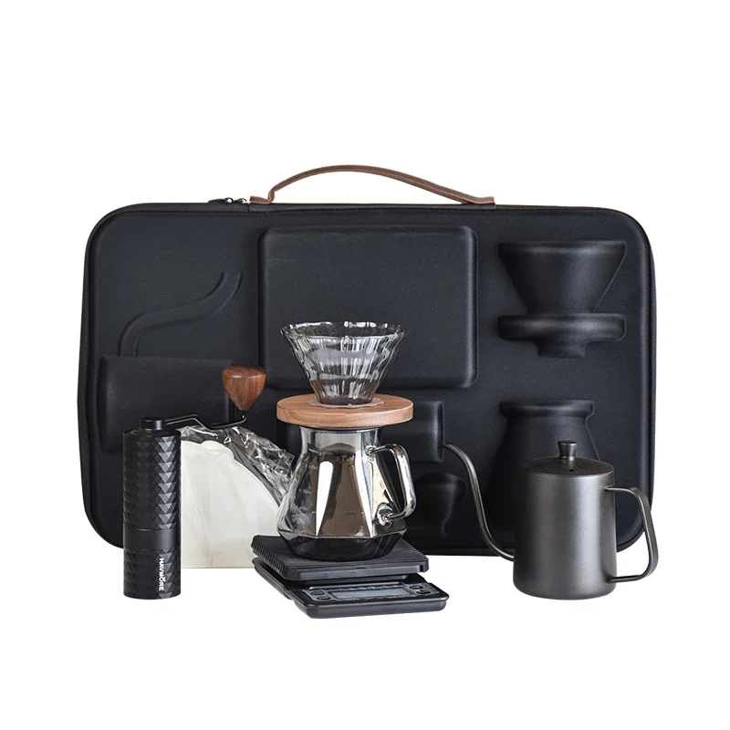 Cafetière Portable de Voyage - Coffret Barista