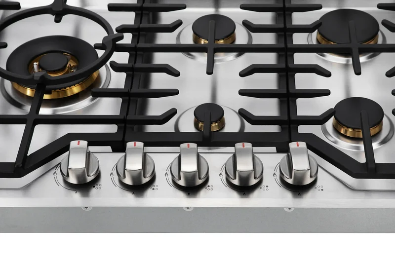 【ROBAM Gas Cooktop G513 】 High-Performance | 20,000 BTU Wok Burner | 30"