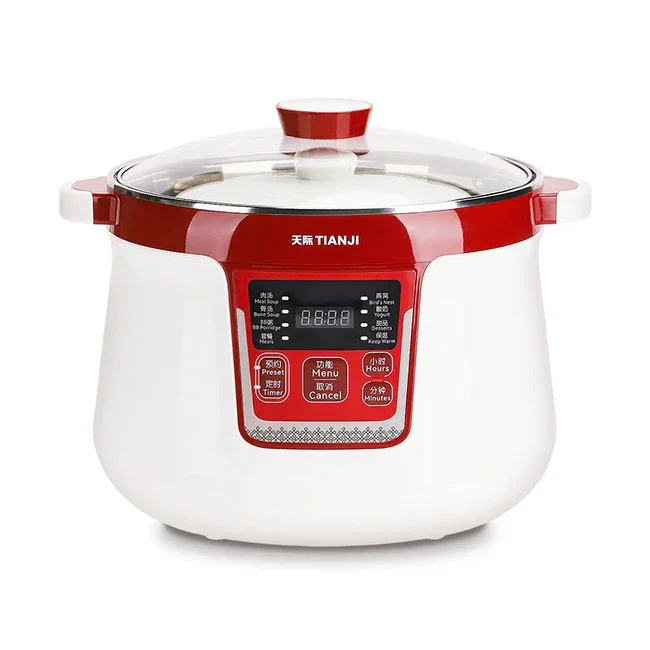 Tonze DGD32-32CG Water Bath Slow Cooker | 3.2L | Multi-Pot | S/S | 110V