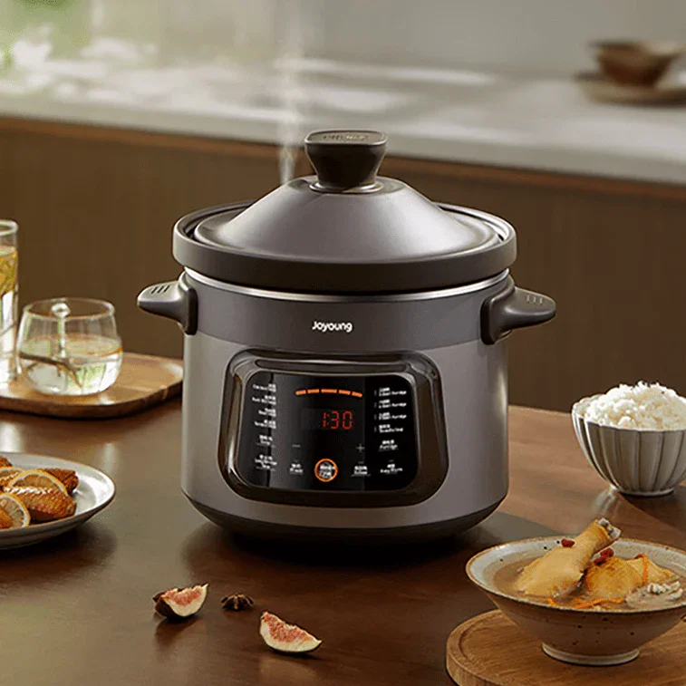 Joyoung DG50K-GD505-U Slow Cooker | 5L | Zisha Clay Pot | Dual-Drive Heating | 24H Timer | Auto-Warm