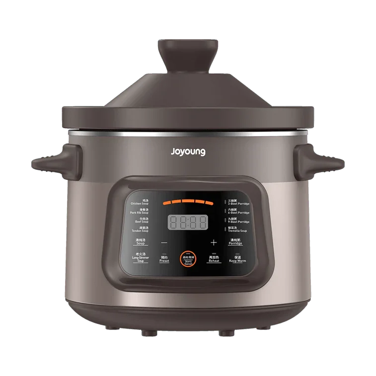 Joyoung DG50K-GD505-U Slow Cooker | 5L | Zisha Clay Pot | Dual-Drive Heating | 24H Timer | Auto-Warm