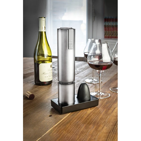 Tire-bouchon électrique rechargeable Elis Touch inox lithium ion Peugeot
