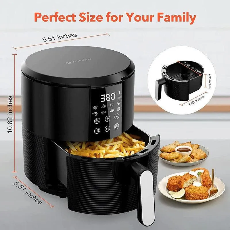 Costway KAF3003 Digital Air Fryer | 3.5QT | 8 Presets | 1200W | LED Display | 120V