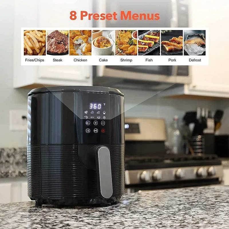 Costway KAF3003 Digital Air Fryer | 3.5QT | 8 Presets | 1200W | LED Display | 120V