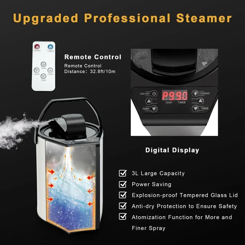 Portable Personal Steam Sauna Spa BA7634US with 3L Blast-proof Steamer Chair