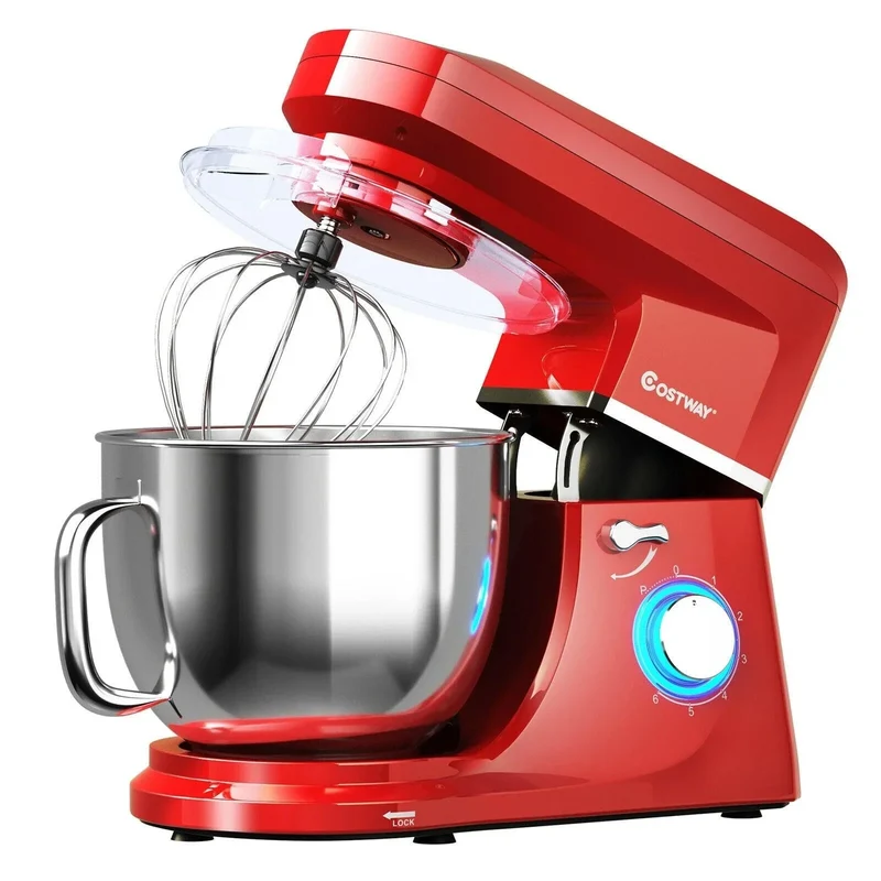 Costway Stand Mixer 96851023，7.5 QT Tilt-Head with Dough Hook Beater,6 Speed 660W
