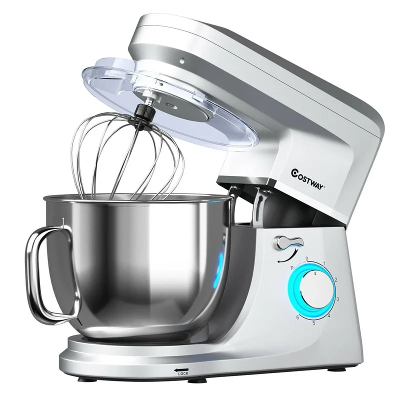 Costway Stand Mixer 96851023，7.5 QT Tilt-Head with Dough Hook Beater,6 Speed 660W