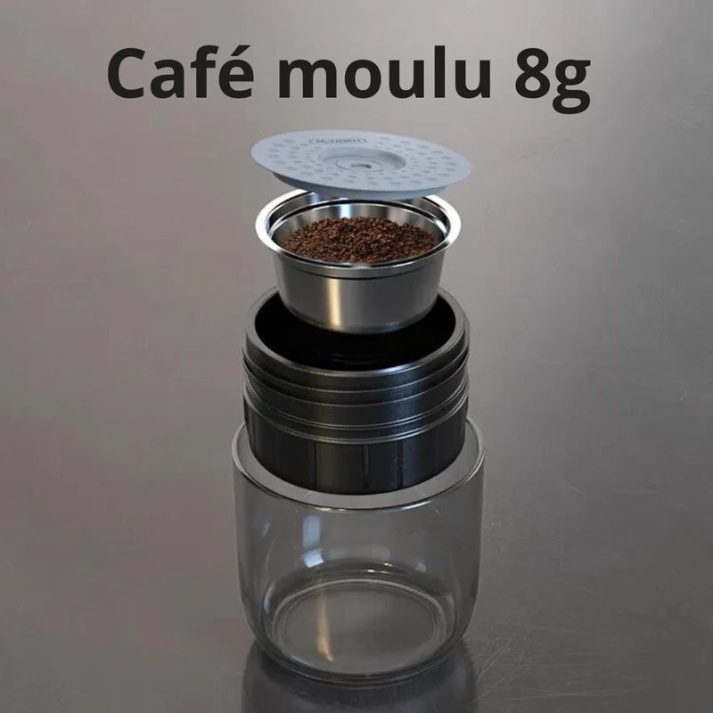 Machine Espresso Portable - Capsules + Café poudre