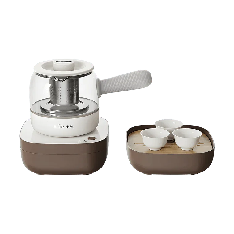 Bear ZCQ-A05S2 Electric Tea Maker Set | 0.5L | Glass Teapot | Auto Brew | Compact | Home & Office | 110V