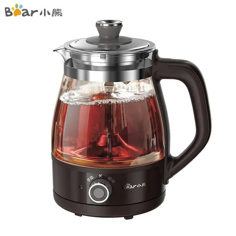 Bear ZCQ-A10X2 Electric Tea Maker | 1L | Fully Automatic | Steam Spray | Tea-Water Separation | 304 S/S | Borosilicate Glass | 110V