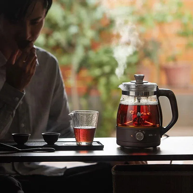 Bear ZCQ-A10X2 Electric Tea Maker | 1L | Fully Automatic | Steam Spray | Tea-Water Separation | 304 S/S | Borosilicate Glass | 110V