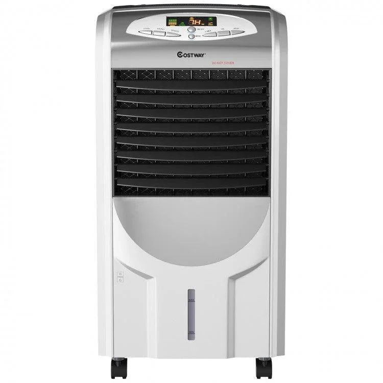 [Costway EP23664B] Portable Air Cooler Fan with Heater and Humidifier Function