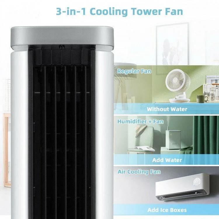 Costway Air Cooler ES10101US-WH | Portable | Evaporative | 3-In-1 Functions