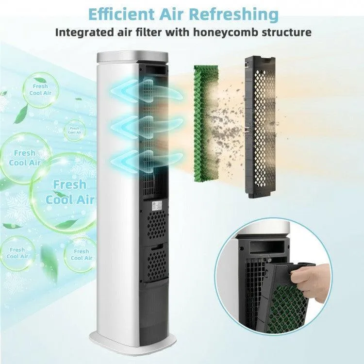 Costway Air Cooler ES10101US-WH | Portable | Evaporative | 3-In-1 Functions