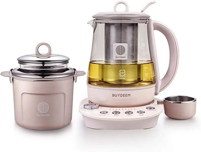 Buydeem K2693 Health Kettle | 1.5L | Pot-in-Pot | 9 Modes | Schott Glass | 110V