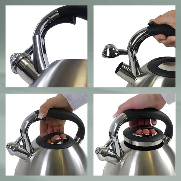 Bouilloire en inox 3 L Varus gris Kela