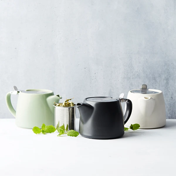 Théière avec infuseur Blanc cassé 500 mL Point Virgule